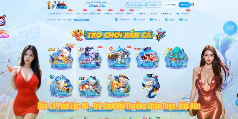 Bắn Cá Phát Lộc 86 – Trò Chơi Đổi Thưởng Chân Thực, Hấp Dẫn