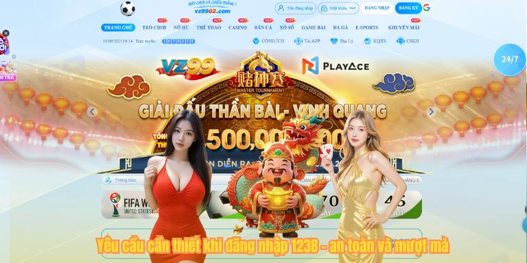 Yêu cầu cần thiết khi đăng nhập 123B – an toàn và mượt mà